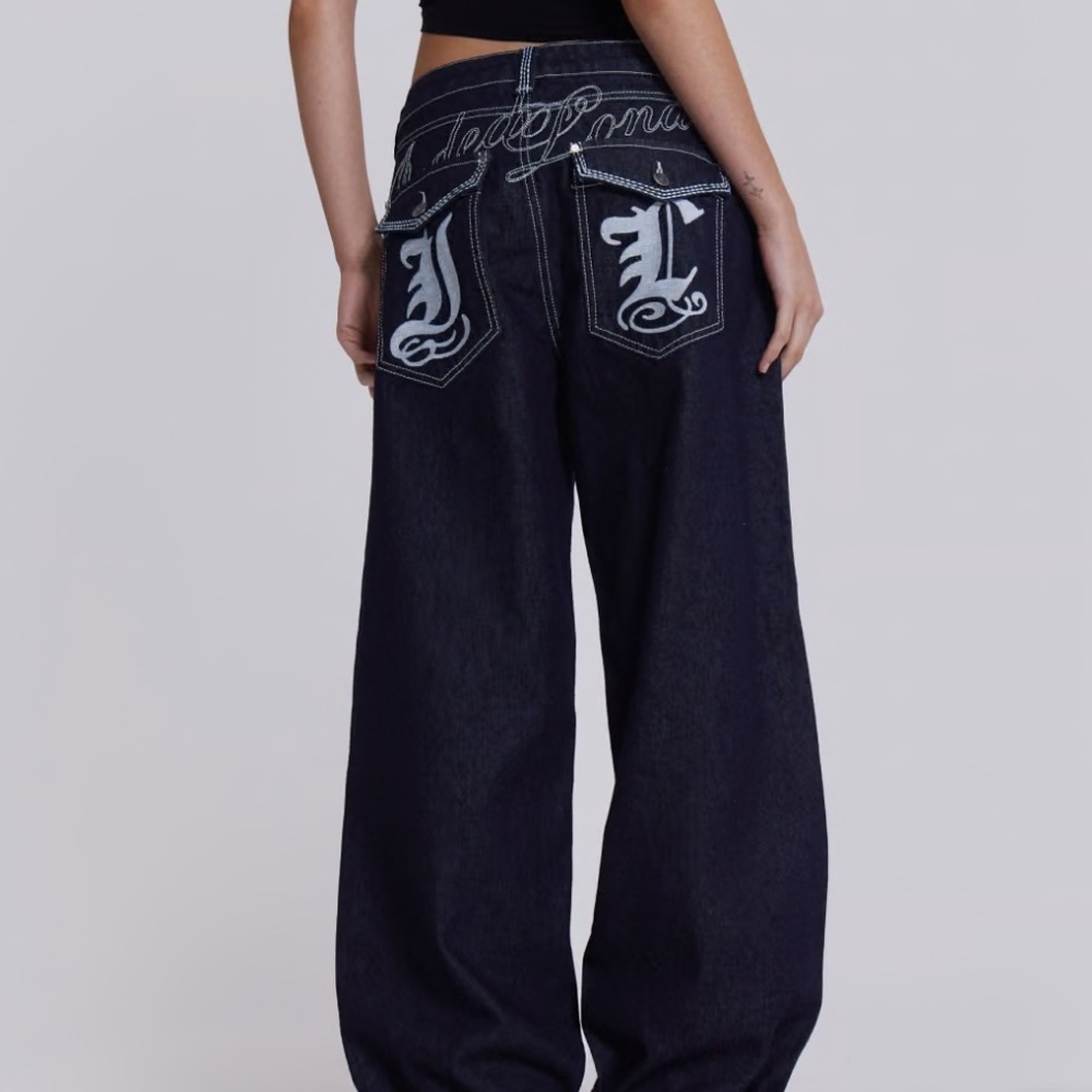 JADED LONDON COLOSSUS Dark Blue Denim Baggy Jeans